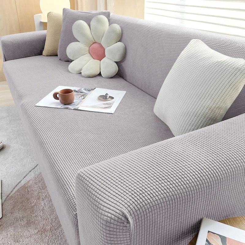 Versatile Elastic Sofa Protector – Washable Furniture Shield