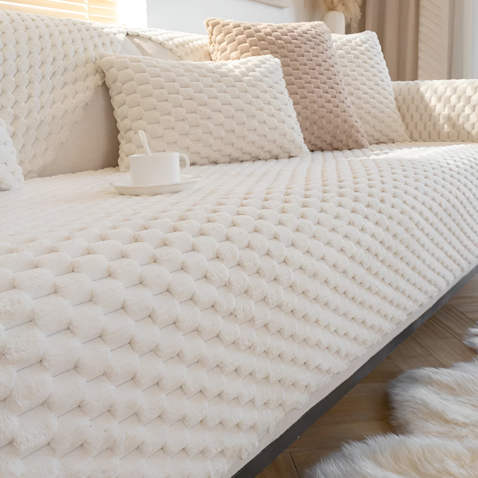 Durable Non-Slip Couch Protector - Machine Washable