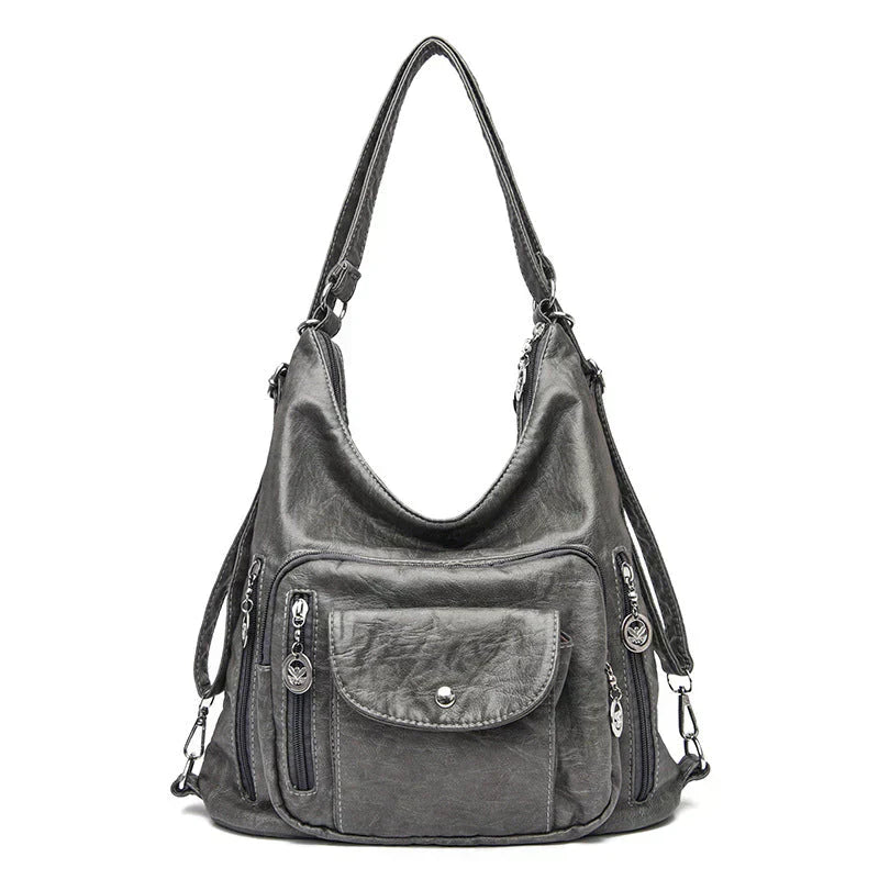 Stylish Multi-Functional Leather Tote Bag for Everyday Use