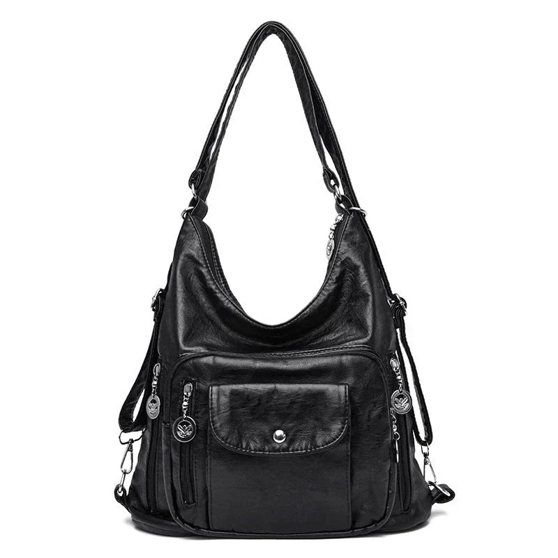 Stylish Multi-Functional Leather Tote Bag for Everyday Use