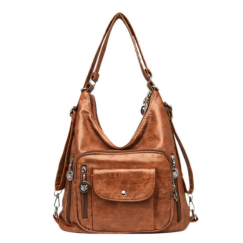 Stylish Multi-Functional Leather Tote Bag for Everyday Use
