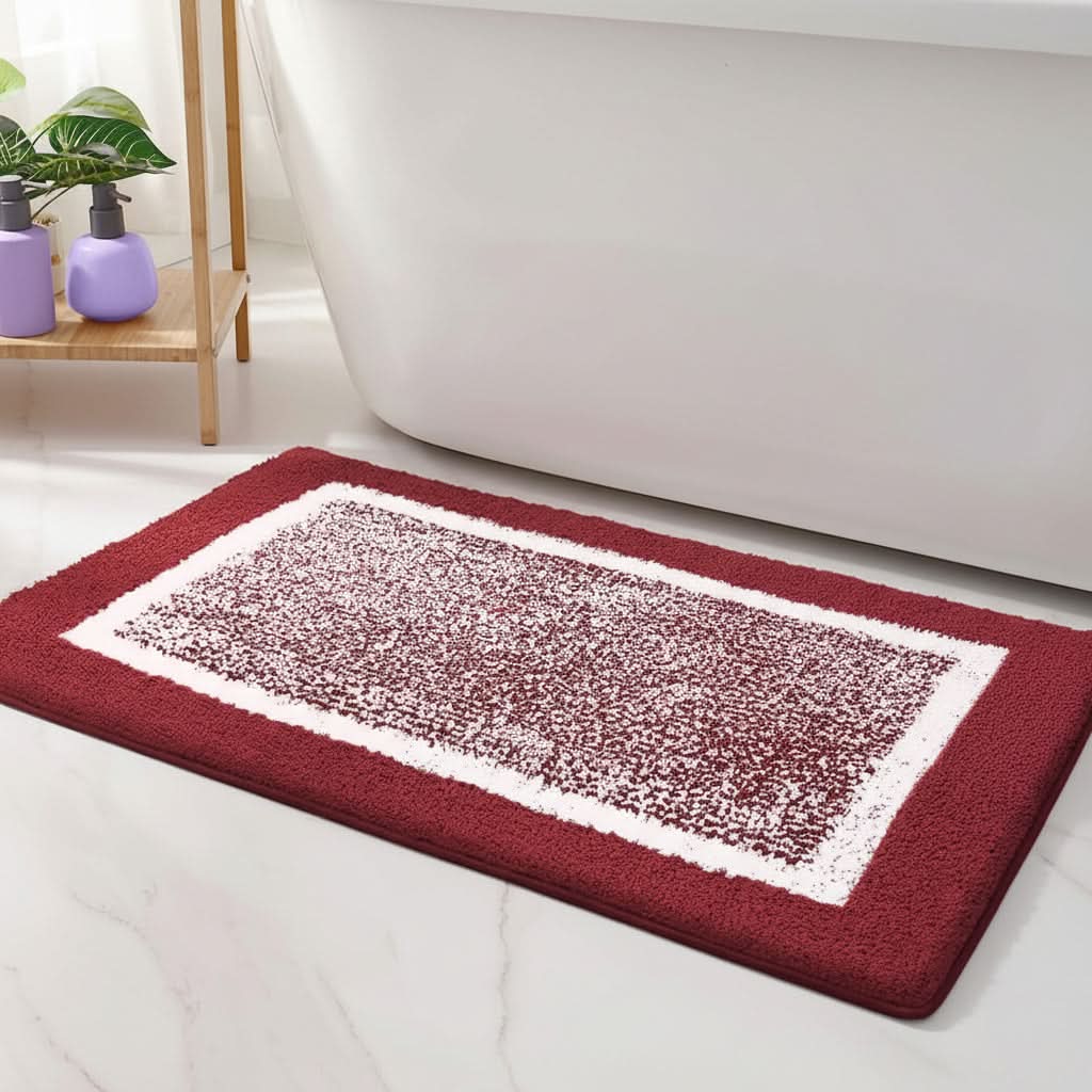 Non-Slip Bathroom Rug - Soft Microfiber Bath Mat for Comfort and Safety