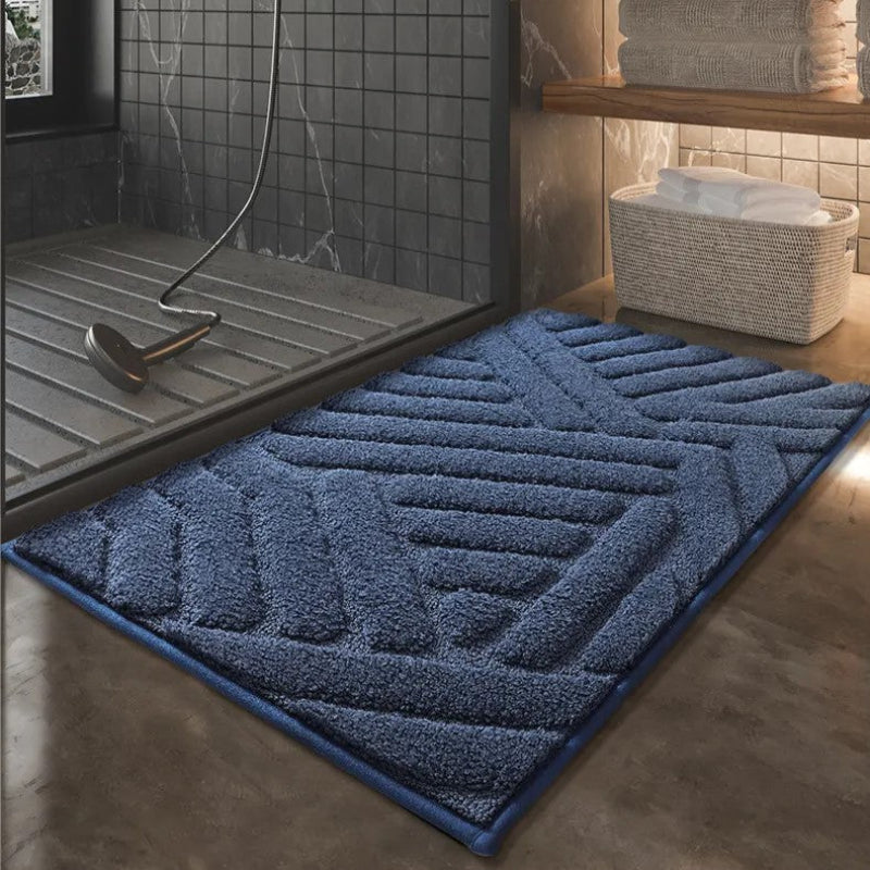 Plush Quick-Dry Non-Slip Bathroom Rug – Comfort and Safety