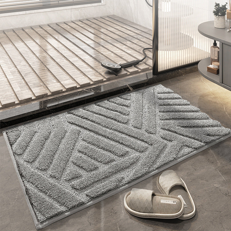Plush Quick-Dry Non-Slip Bathroom Rug – Comfort and Safety