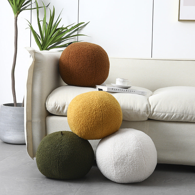 Versatile Plush Round Floor Pillow – 11.8 Inch Cozy Seating