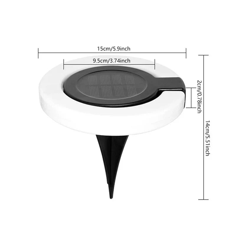 Solar Ground Light | 360-Degree Adjustable | Automatic Dusk Sensor