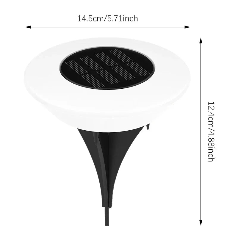 Solar Ground Lights with Automatic Dusk Sensor | Even Light Circle