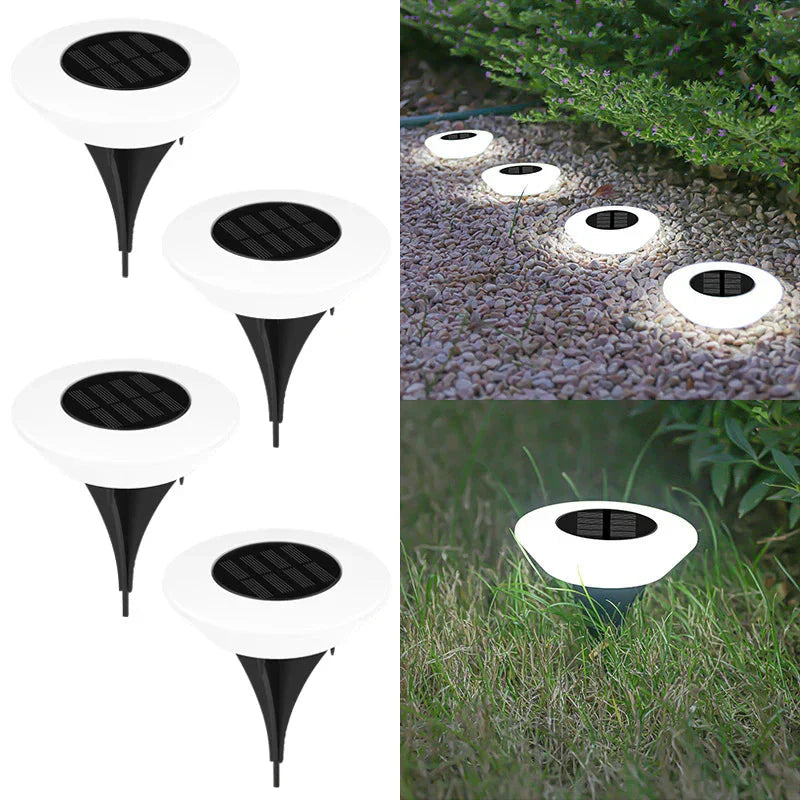 Solar Ground Lights with Automatic Dusk Sensor | Even Light Circle