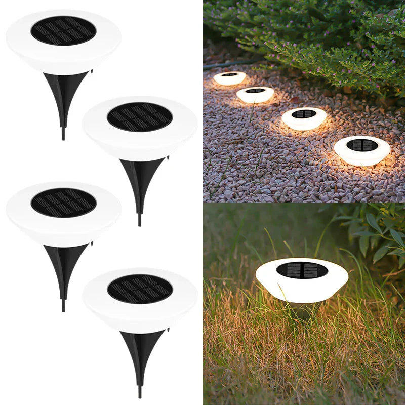 Solar Ground Lights with Automatic Dusk Sensor | Even Light Circle