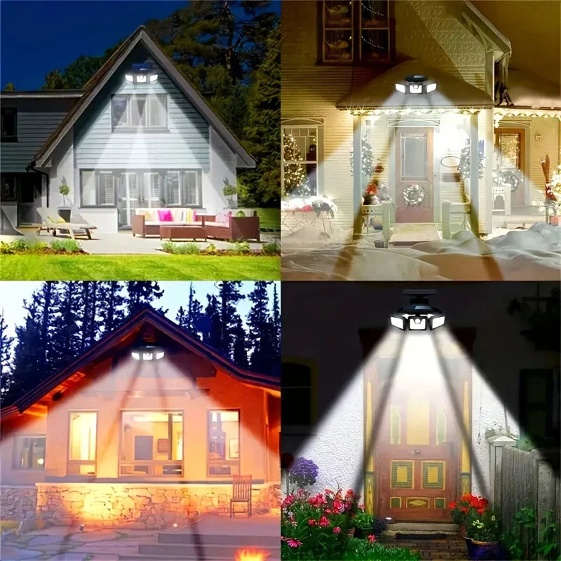 EcoSmart 3-Head Solar Floodlight with Motion Detection