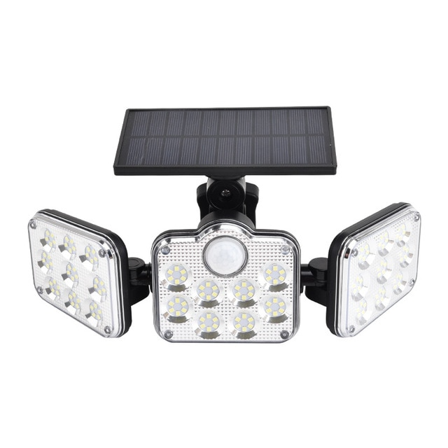EcoSmart 3-Head Solar Floodlight with Motion Detection