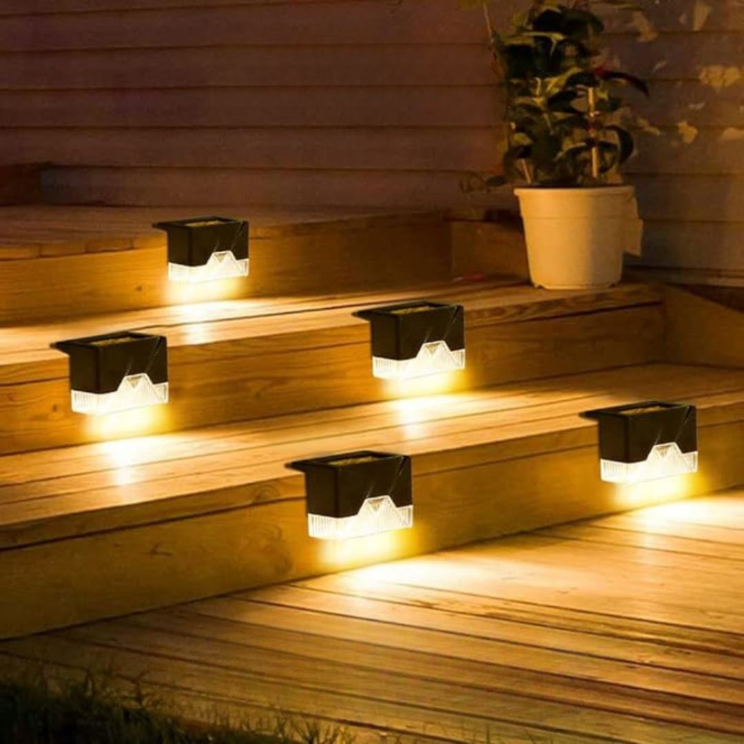 Eco-Friendly Solar Step Lights for Outdoor Ambiance
