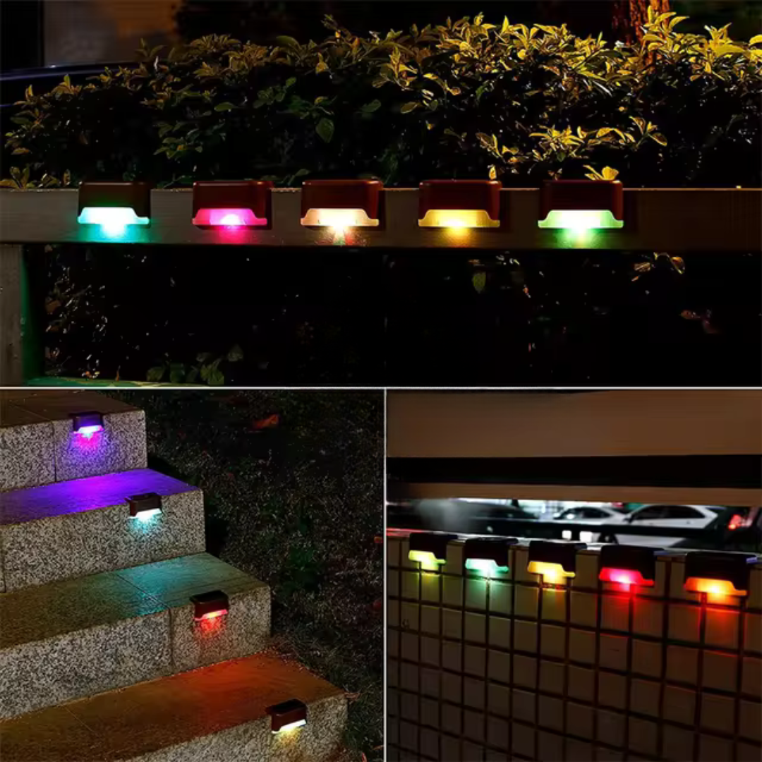 Eco-Friendly Solar Step Lights for Outdoor Ambiance