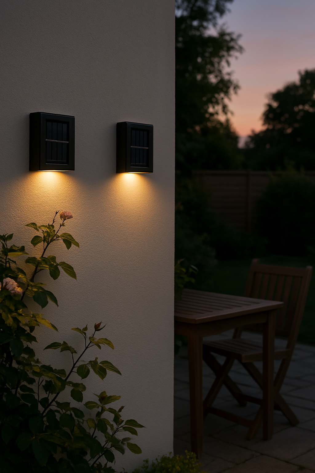 Wireless Solar LED Outdoor Wall Lights | 8-Hour Light Duration | Motion Sensor