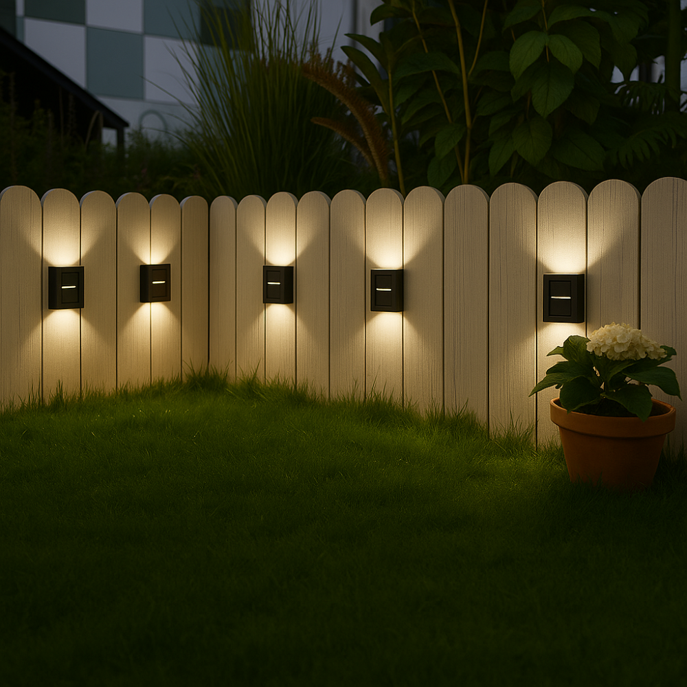 Wireless Solar LED Outdoor Wall Lights | 8-Hour Light Duration | Motion Sensor