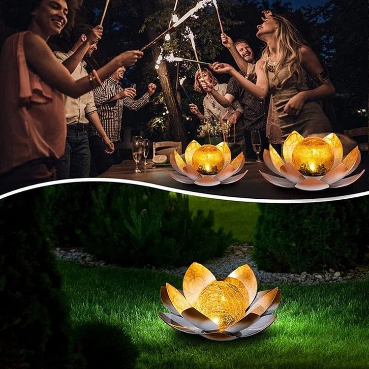 SerenityGlow – Solar Lotus Lantern for Charming Outdoor Spaces