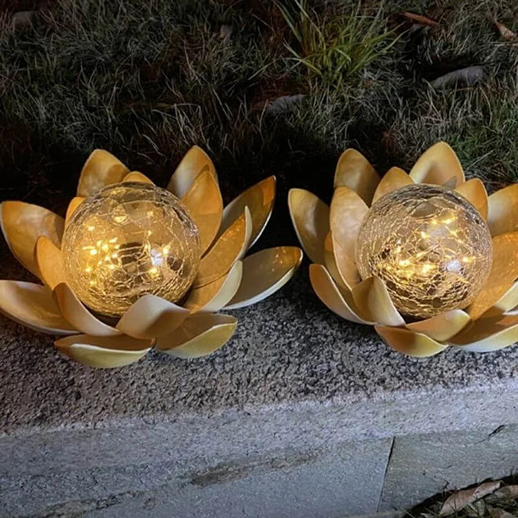 SerenityGlow – Solar Lotus Lantern for Charming Outdoor Spaces