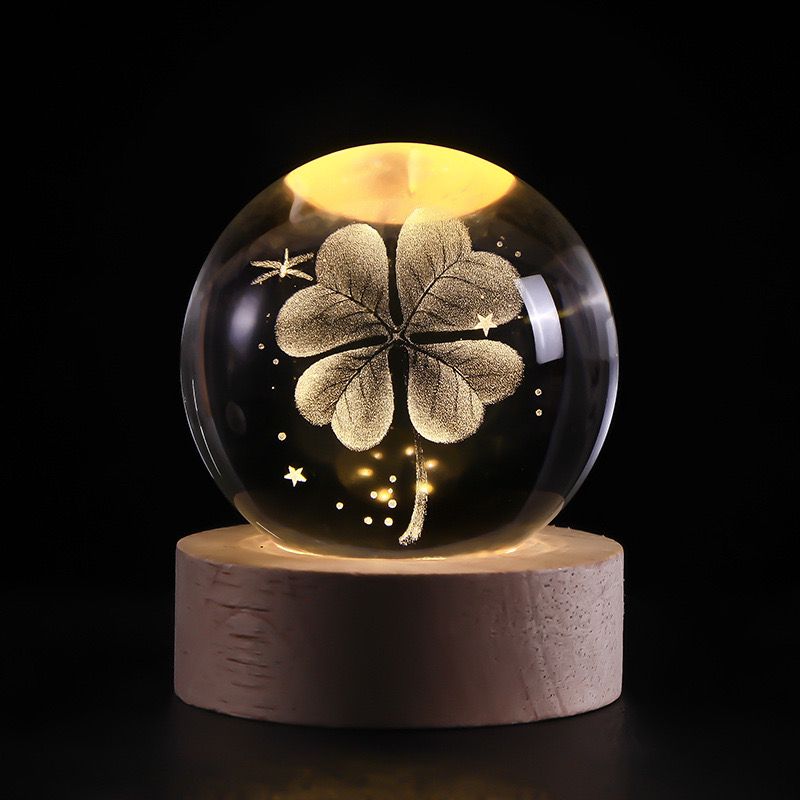 CelestialGlow LED Solar System Crystal Display