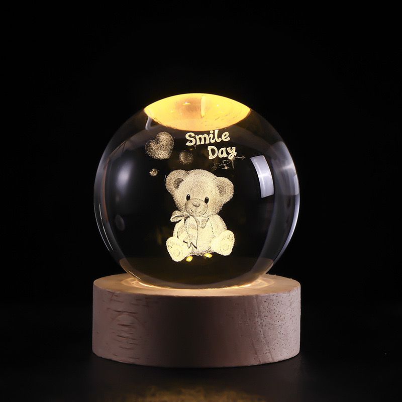 CelestialGlow LED Solar System Crystal Display
