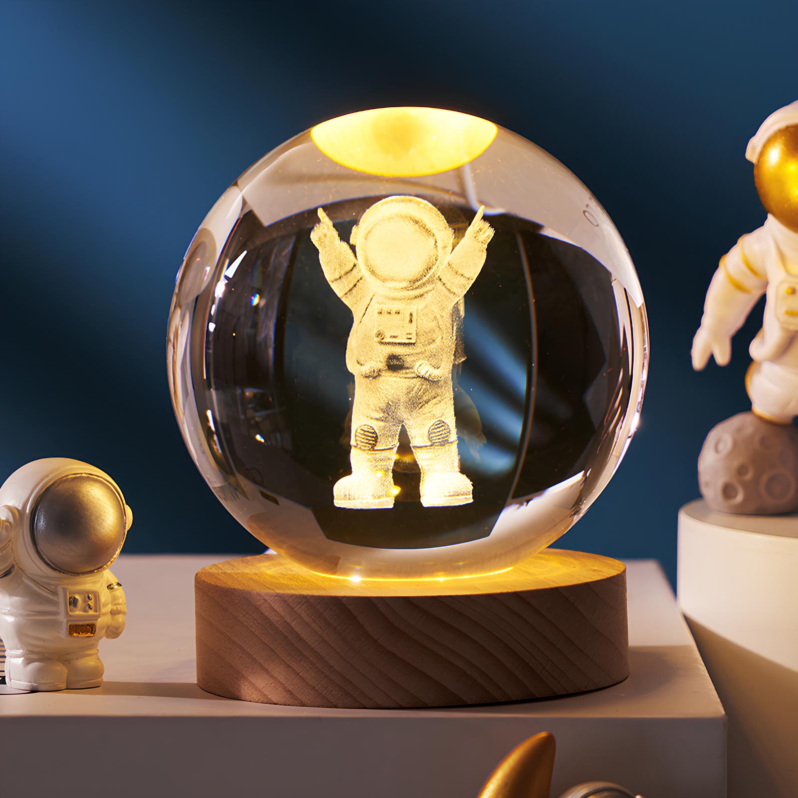CelestialGlow LED Solar System Crystal Display