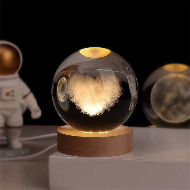 CelestialGlow LED Solar System Crystal Display