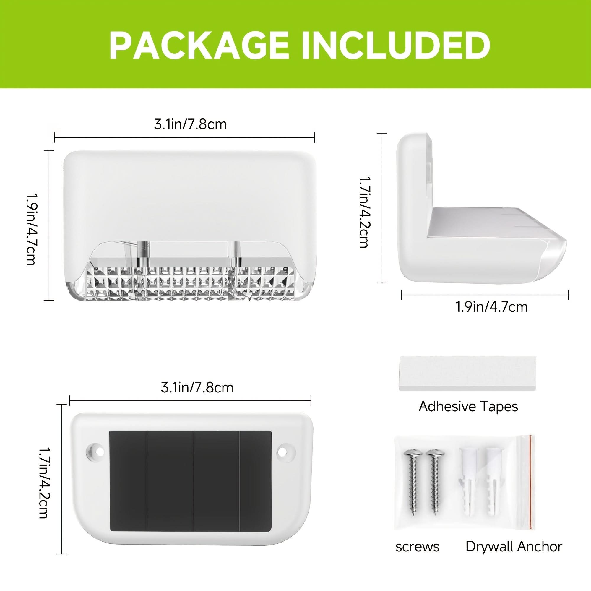 8-Piece Waterproof LED Solar Lights for Fences and Pathways