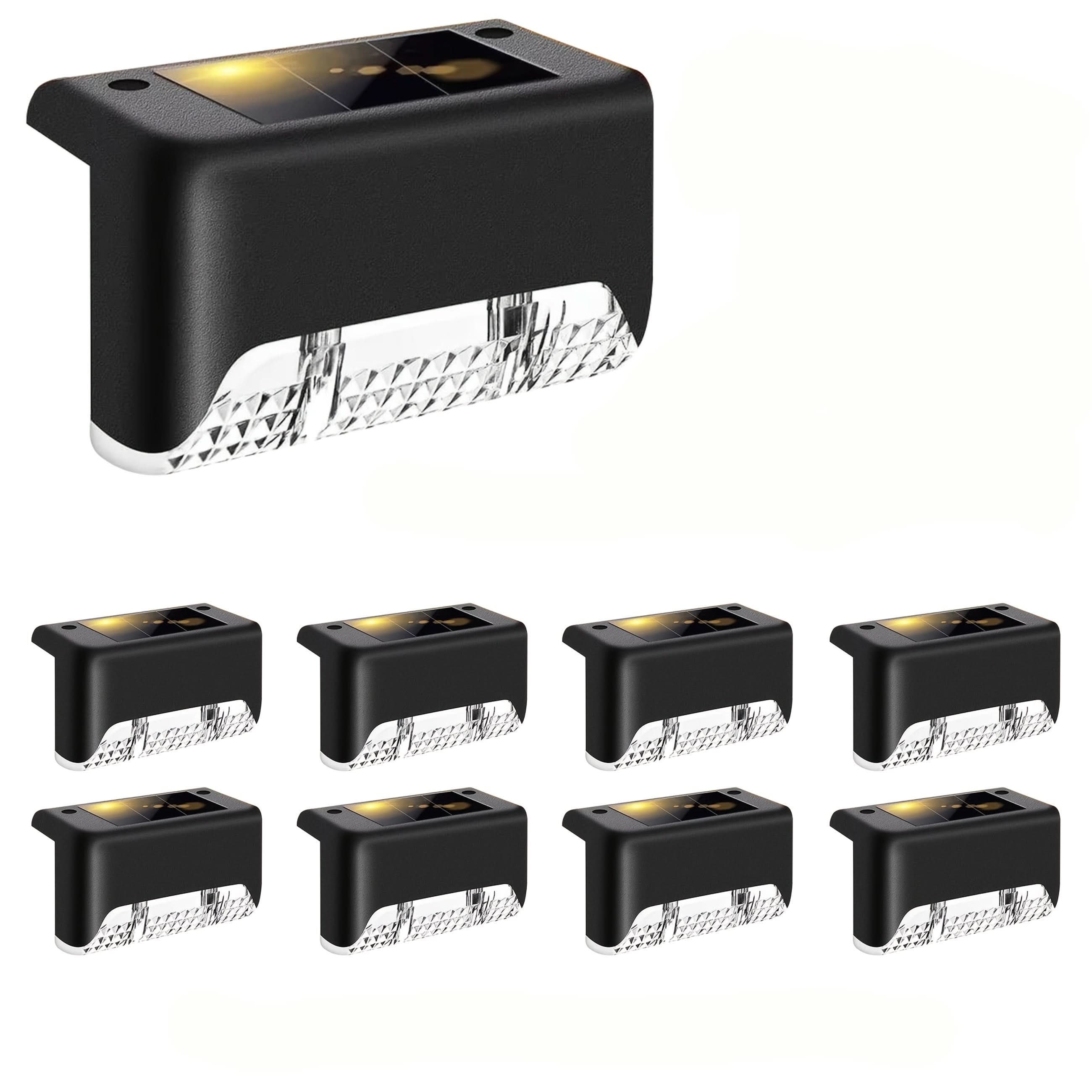8-Piece Waterproof LED Solar Lights for Fences and Pathways