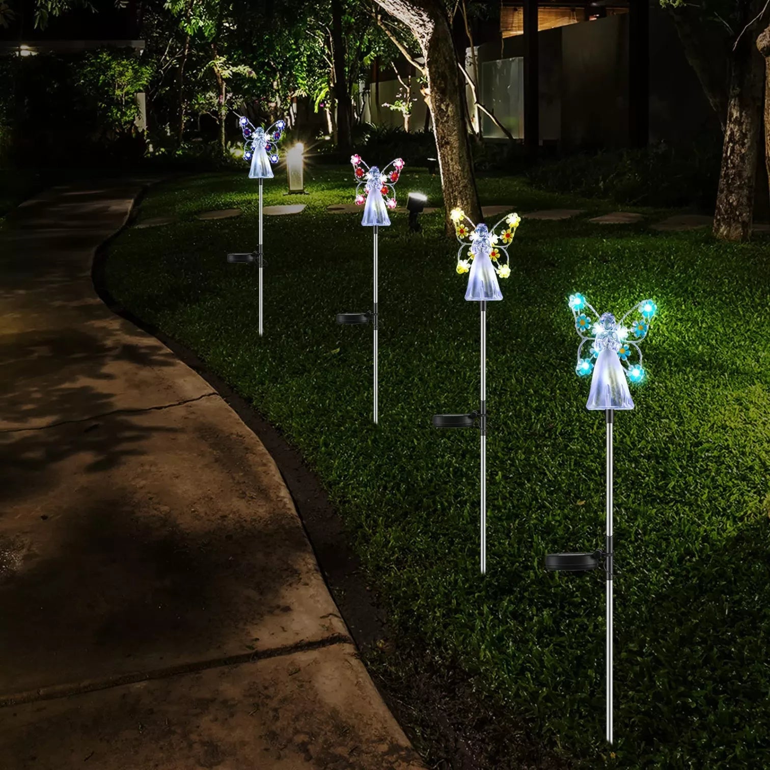 Enchanting Solar Garden Light - Elegant Outdoor LED Illumination