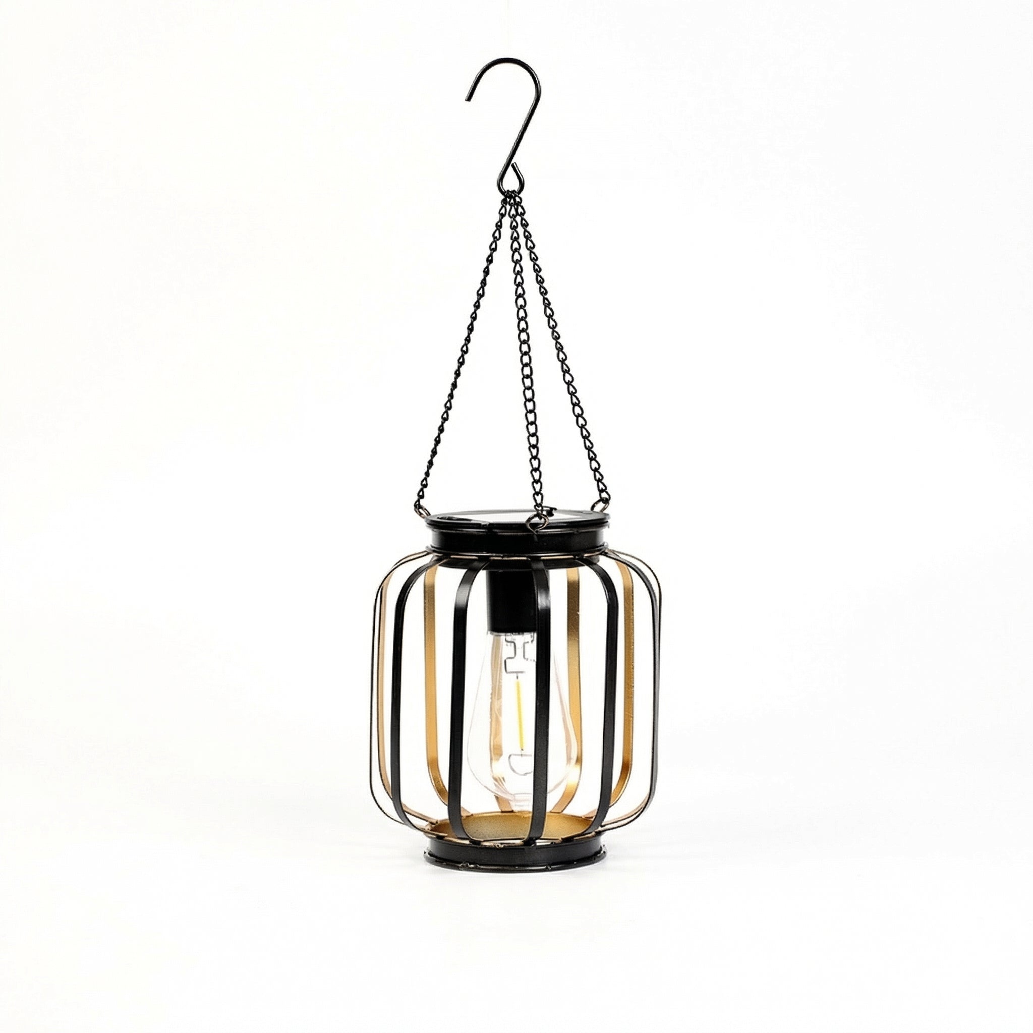 Elegant Solar-Powered Hanging Lantern for Outdoor Spaces