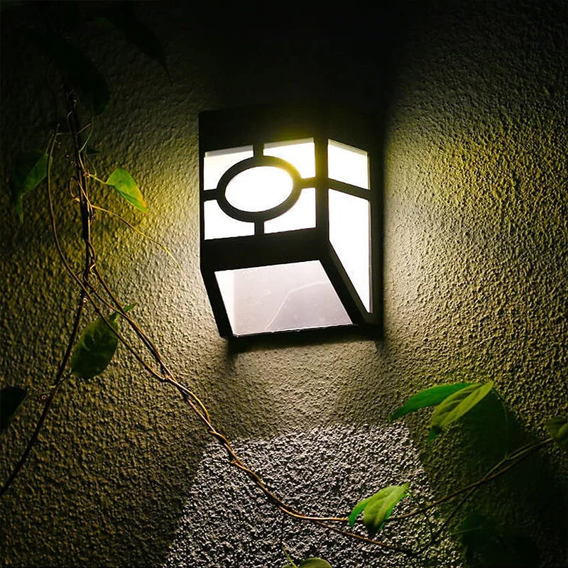 Eco-Friendly Solar Wall Lantern for Outdoor Spaces