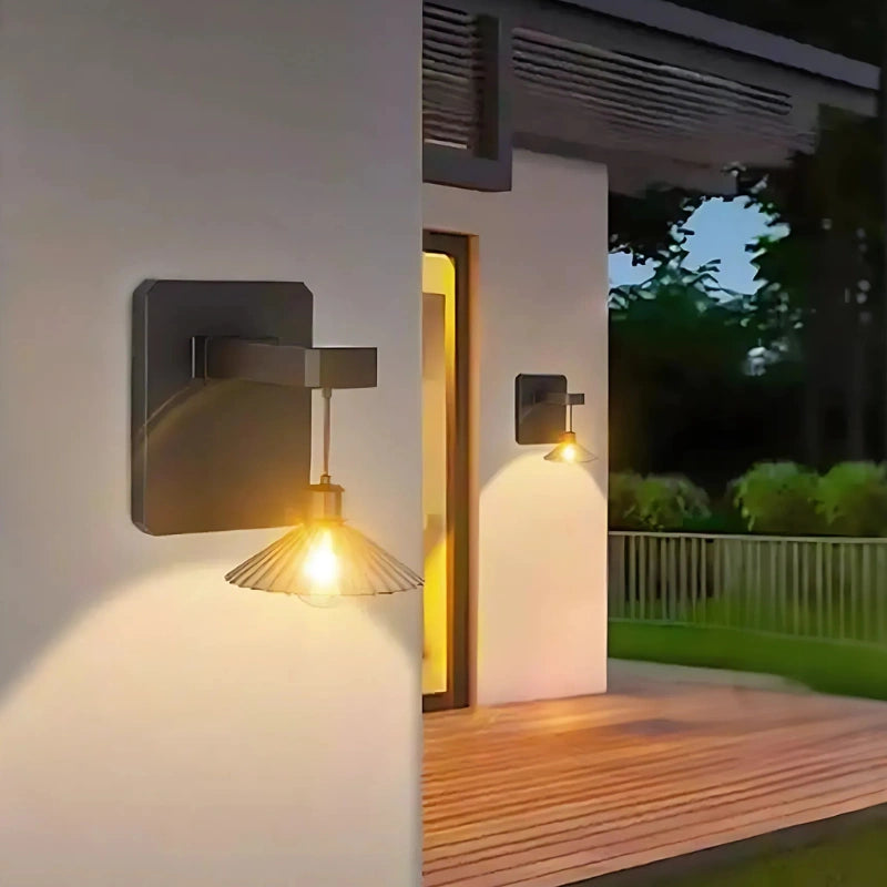 EcoGlow Outdoor Solar Wall Light with Dusk Sensor