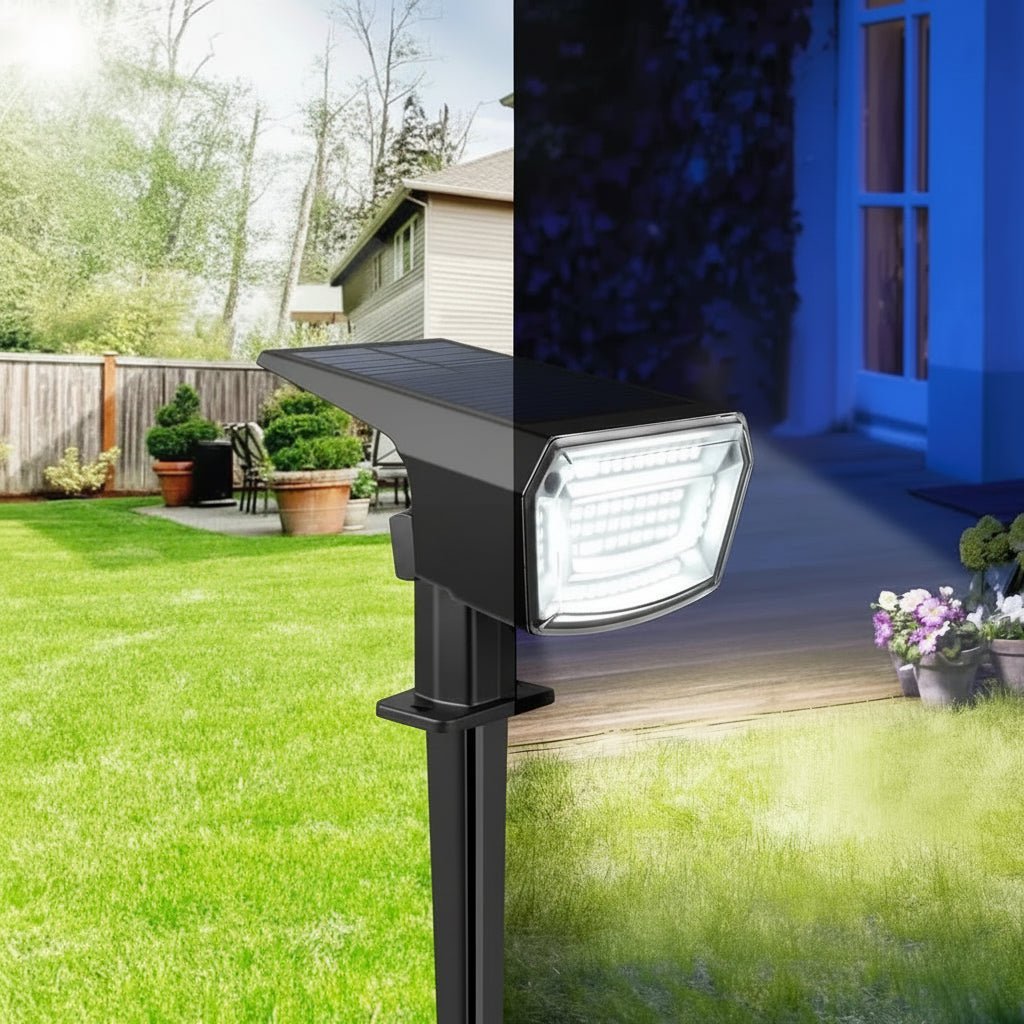 EcoBright - Solar Powered LED Floodlight for Enhanced Security