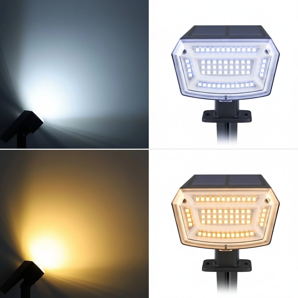 EcoBright - Solar Powered LED Floodlight for Enhanced Security