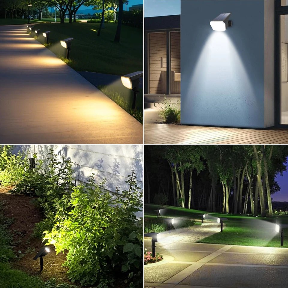 EcoBright - Solar Powered LED Floodlight for Enhanced Security