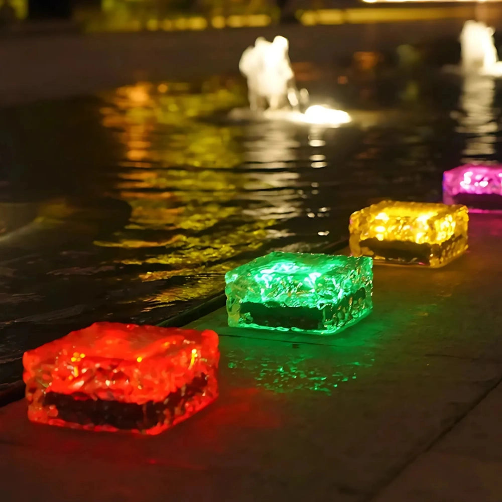 Eco-Friendly Solar Brick Light with Smart Dusk Sensor