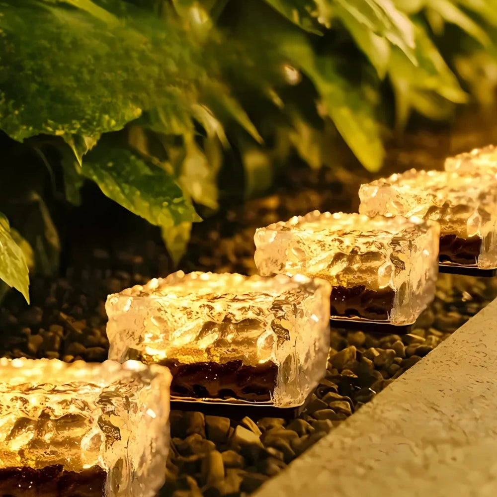 Eco-Friendly Solar Brick Light with Smart Dusk Sensor