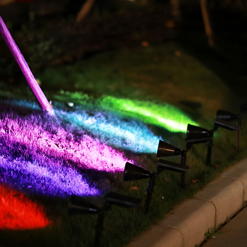 Eco-Friendly Outdoor LED Spotlight with Adjustable Colors