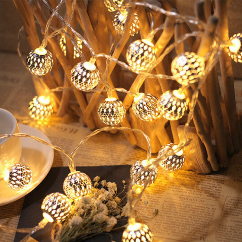 Enchanting Solar Lantern String Lights with Vibrant LED Colors