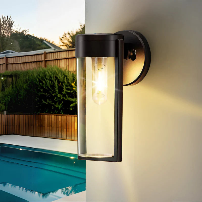 Outdoor Solar Wall Light with Dusk Sensor – Warm White Glow