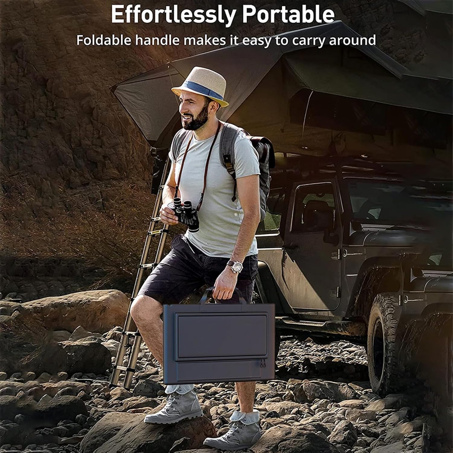 EcoCharge 1000W Portable Solar Panel Kit for Outdoor Use