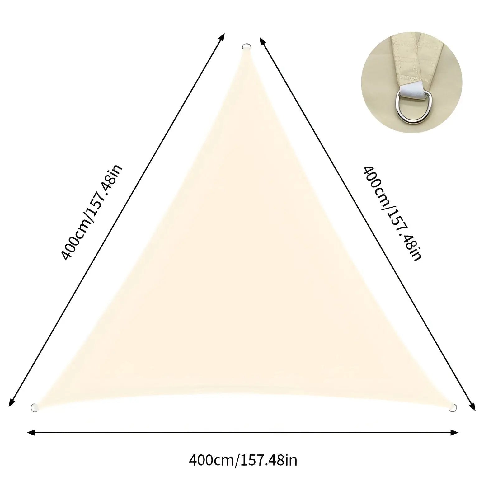 Triangle Shade Sail for Patio - UV Protection and Water-Resistant