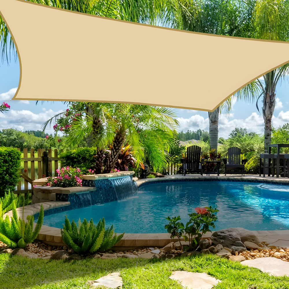 Rectangular Waterproof Shade Sail | Outdoor Fabric with UV Protection