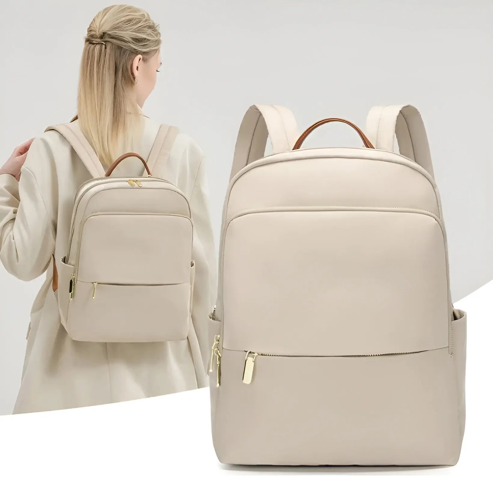 Ava Chic Waterproof Backpack – Elegant Travel & Laptop Carrier