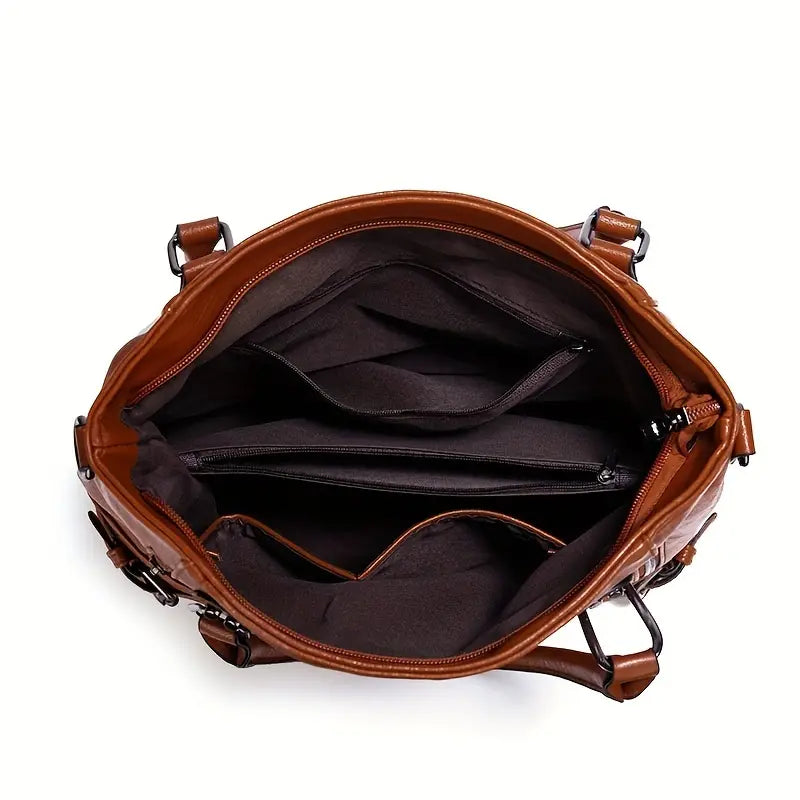 Chic Vintage-Inspired Crossbody Handbag for Everyday Use