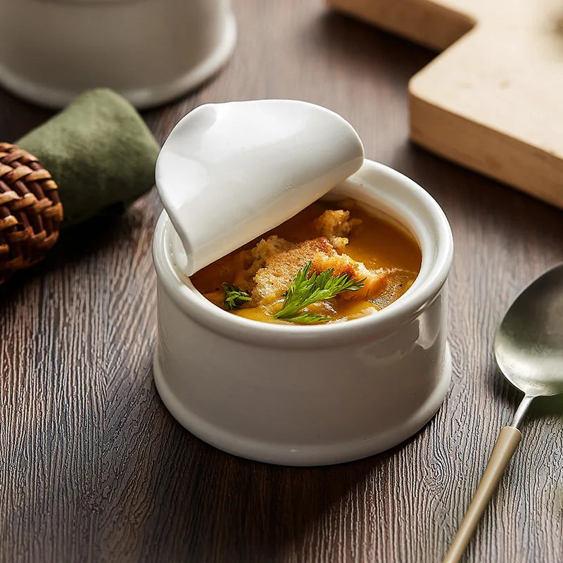 Elegant Ceramic Soup Bowl for Individual Servings - 9.5 cm