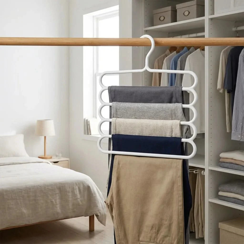 Multi-Tier Closet Hanger for Space Optimization and Organization