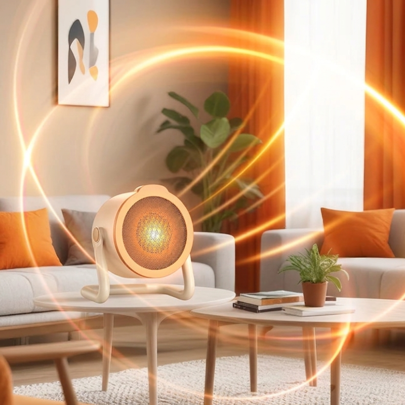 Compact 1000W Ceramic Tabletop Heater for Cozy Spaces