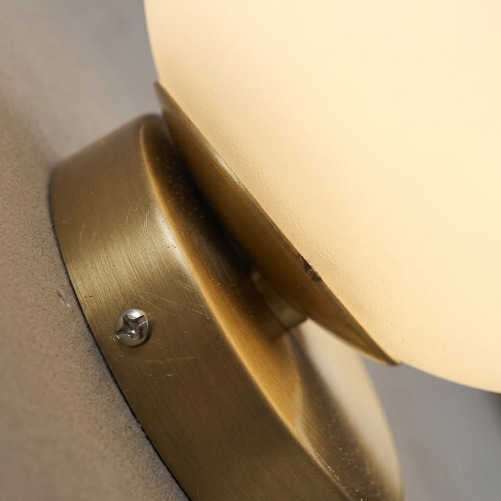 Elegant Globe Wall Light Fixture with Gold Finish