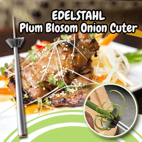 360-Degree Stainless Steel Spiral Cutter for Even Vegetable and Herb Strips