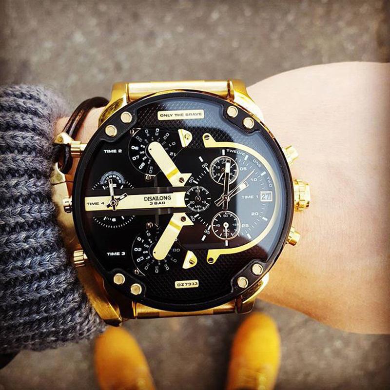 Elegant Stainless Steel Quartz Chronograph Watch for Men